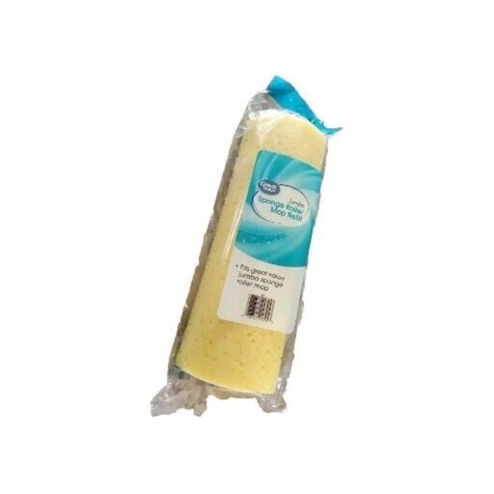 Great‎ Value Sponge Roller Mop Refill Jumbo Brand New in Package Yellow